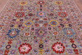 Persian Fine Serapi Hand Knotted Wool Rug - 8' 1" X 9' 10" - Golden Nile