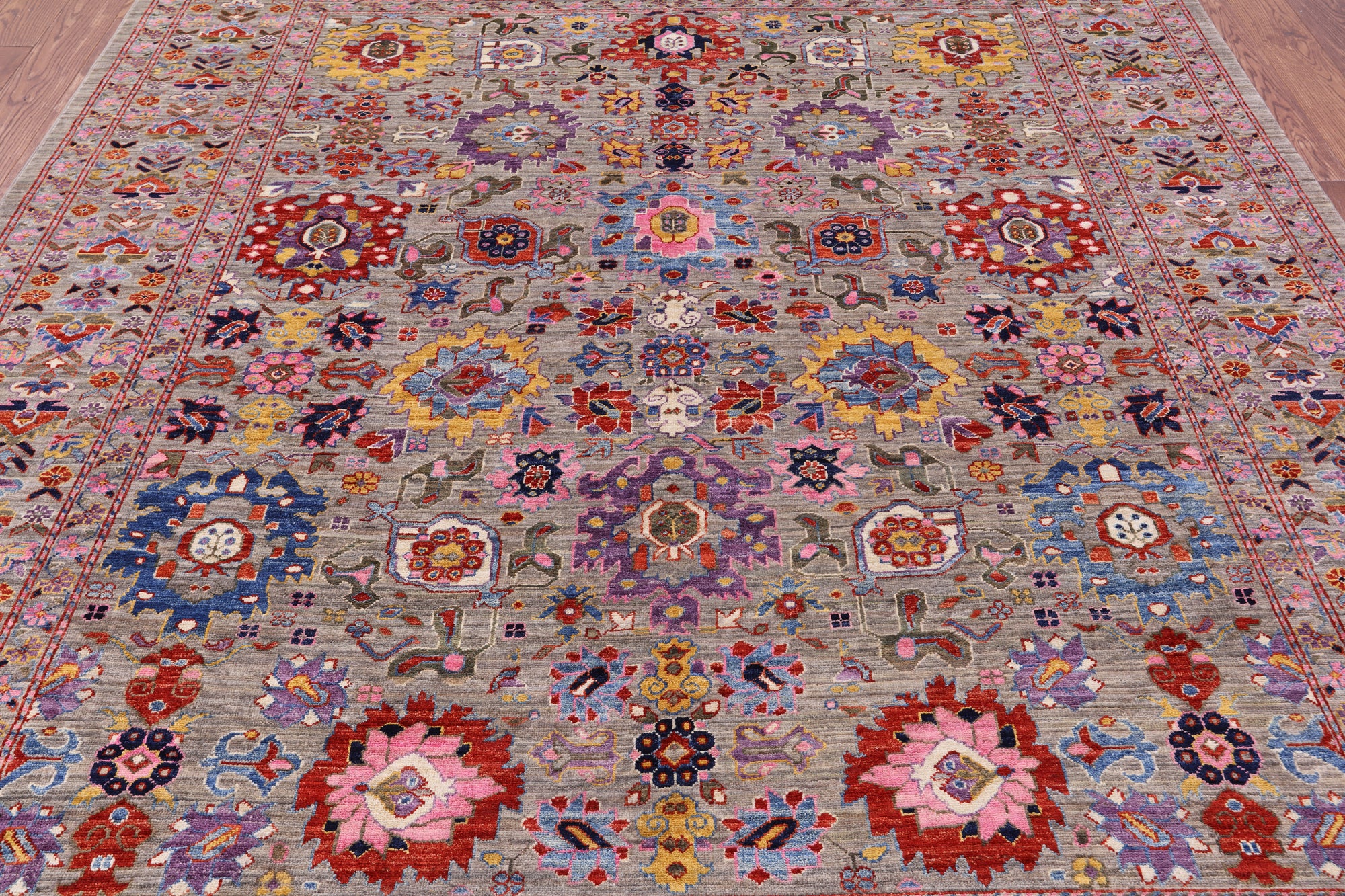 Persian Fine Serapi Hand Knotted Wool Rug - 8' 1" X 9' 10" - Golden Nile