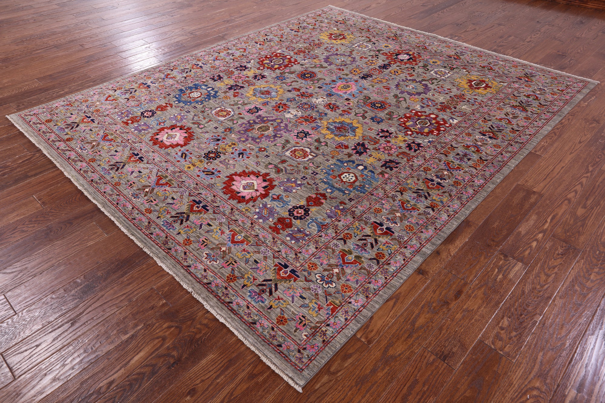 Persian Fine Serapi Hand Knotted Wool Rug - 8' 1" X 9' 10" - Golden Nile