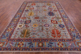 Persian Fine Serapi Hand Knotted Wool Rug - 9' 0" X 11' 10" - Golden Nile