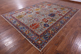 Persian Fine Serapi Hand Knotted Wool Rug - 9' 0" X 11' 10" - Golden Nile