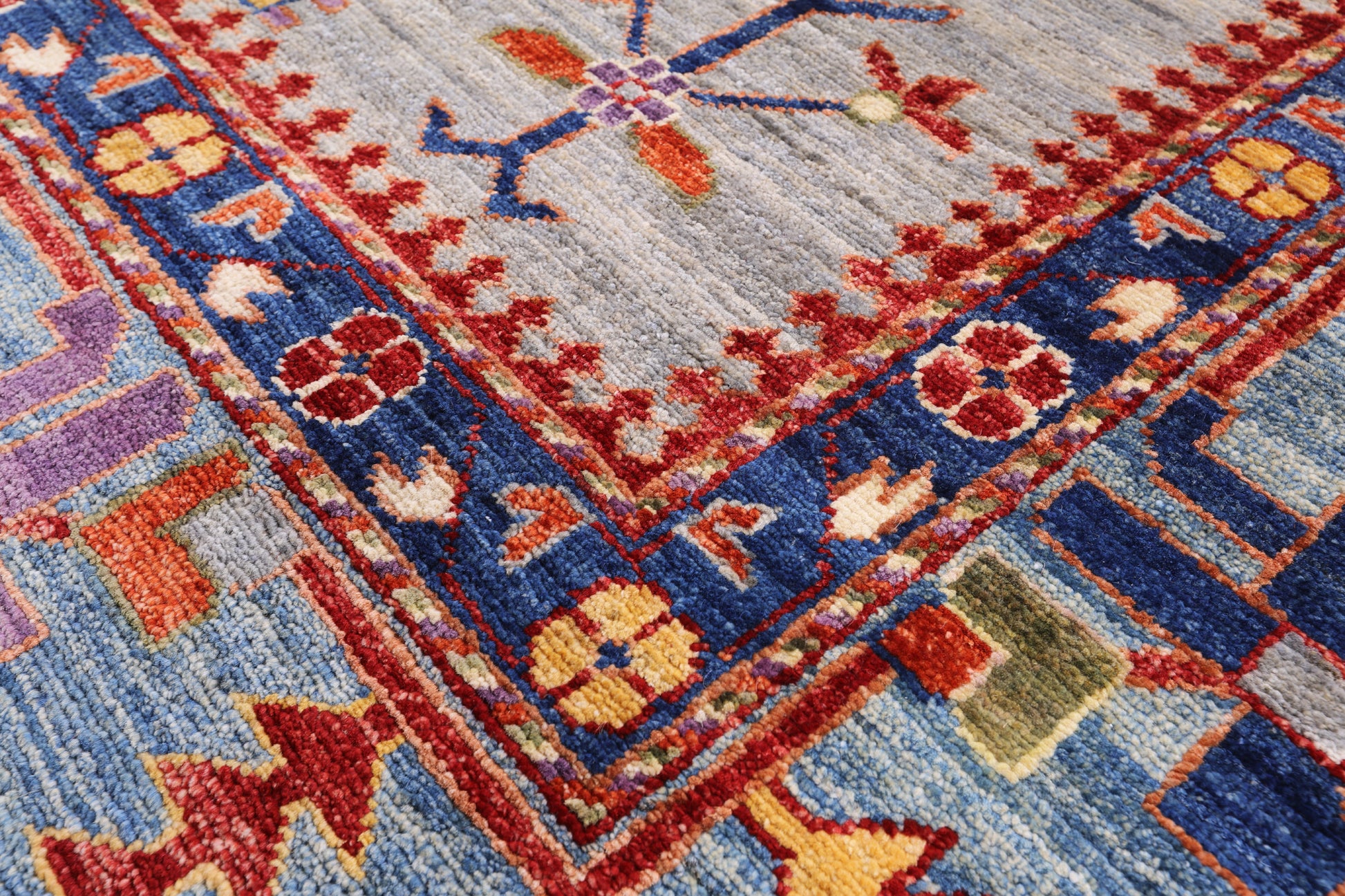 Persian Fine Serapi Hand Knotted Wool Rug - 9' 0" X 11' 10" - Golden Nile