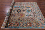 Turkmen Ersari Hand Knotted Wool Rug - 6' 9" X 9' 6" - Golden Nile