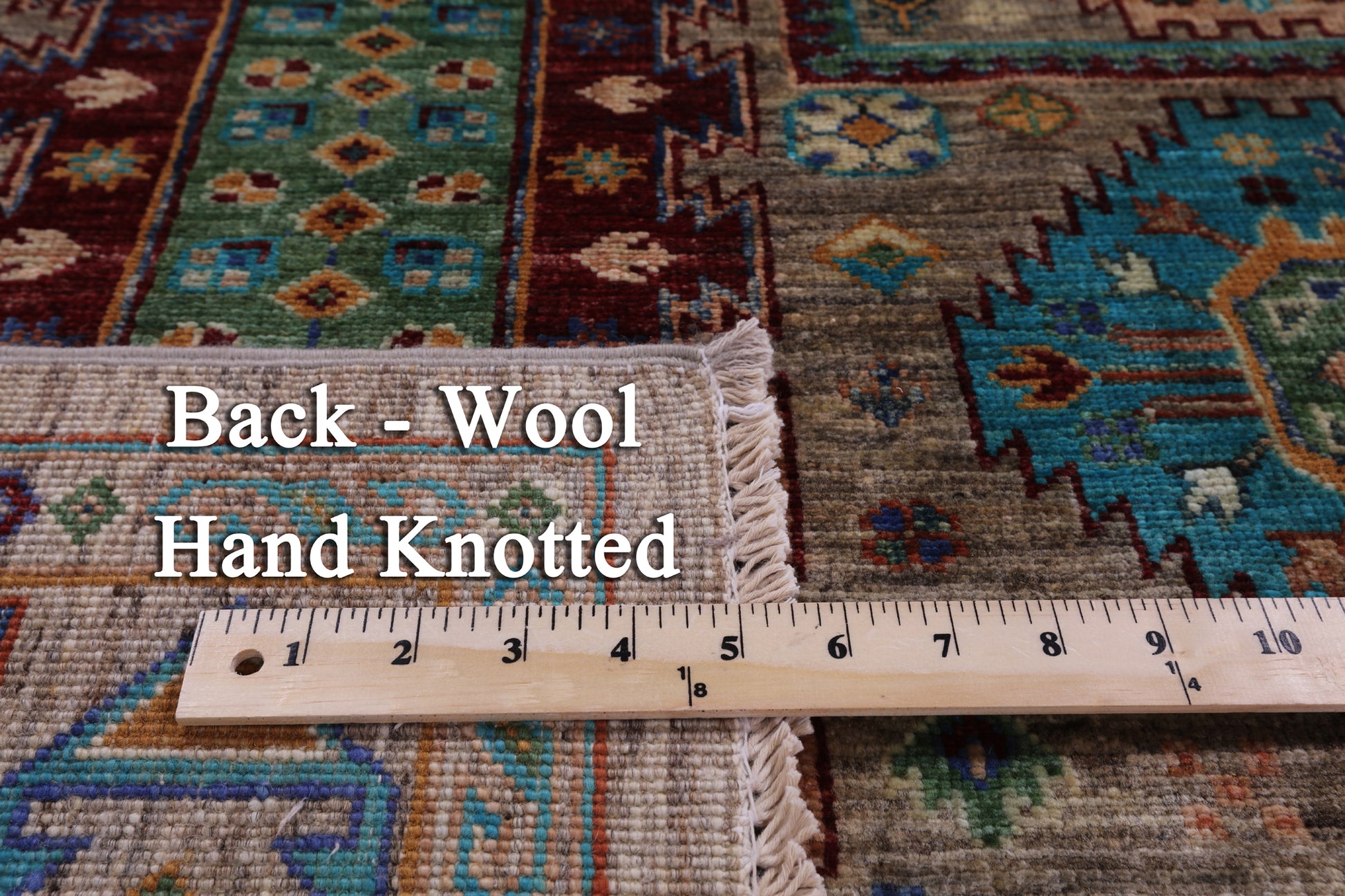 Turkmen Ersari Hand Knotted Wool Rug - 5' 2" X 6' 10" - Golden Nile