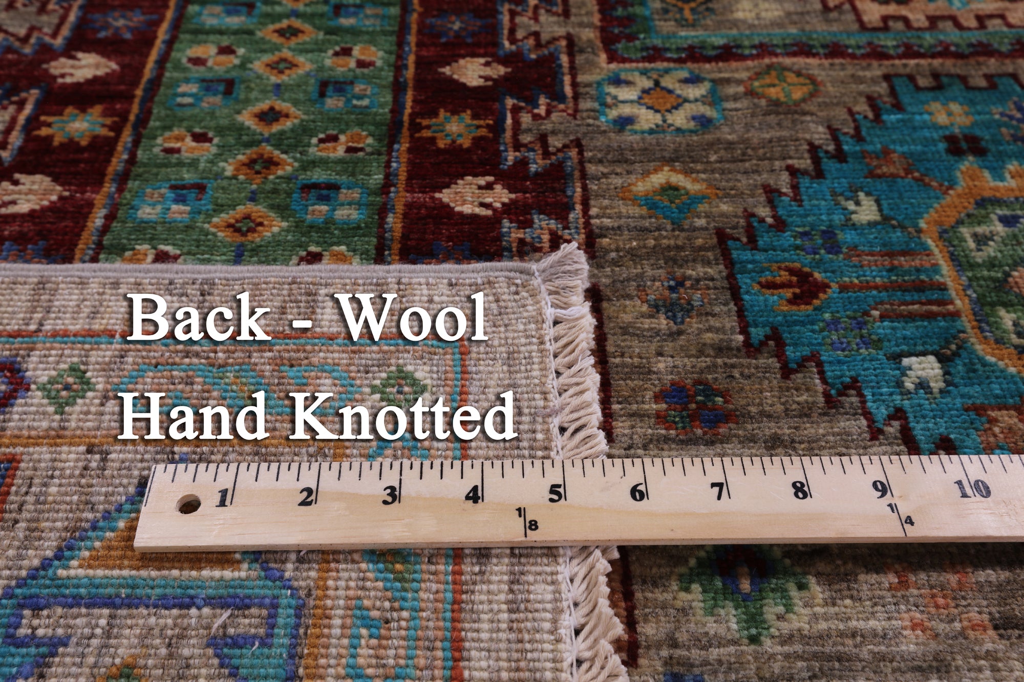 Turkmen Ersari Hand Knotted Wool Rug - 5' 2" X 6' 10" - Golden Nile