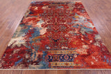 Persian Fine Serapi Hand Knotted Wool Rug - 7' 11" X 9' 9" - Golden Nile
