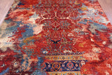 Persian Fine Serapi Hand Knotted Wool Rug - 7' 11" X 9' 9" - Golden Nile