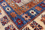 Super Kazak Hand Knotted Wool Rug - 9' 0" X 12' 1" - Golden Nile