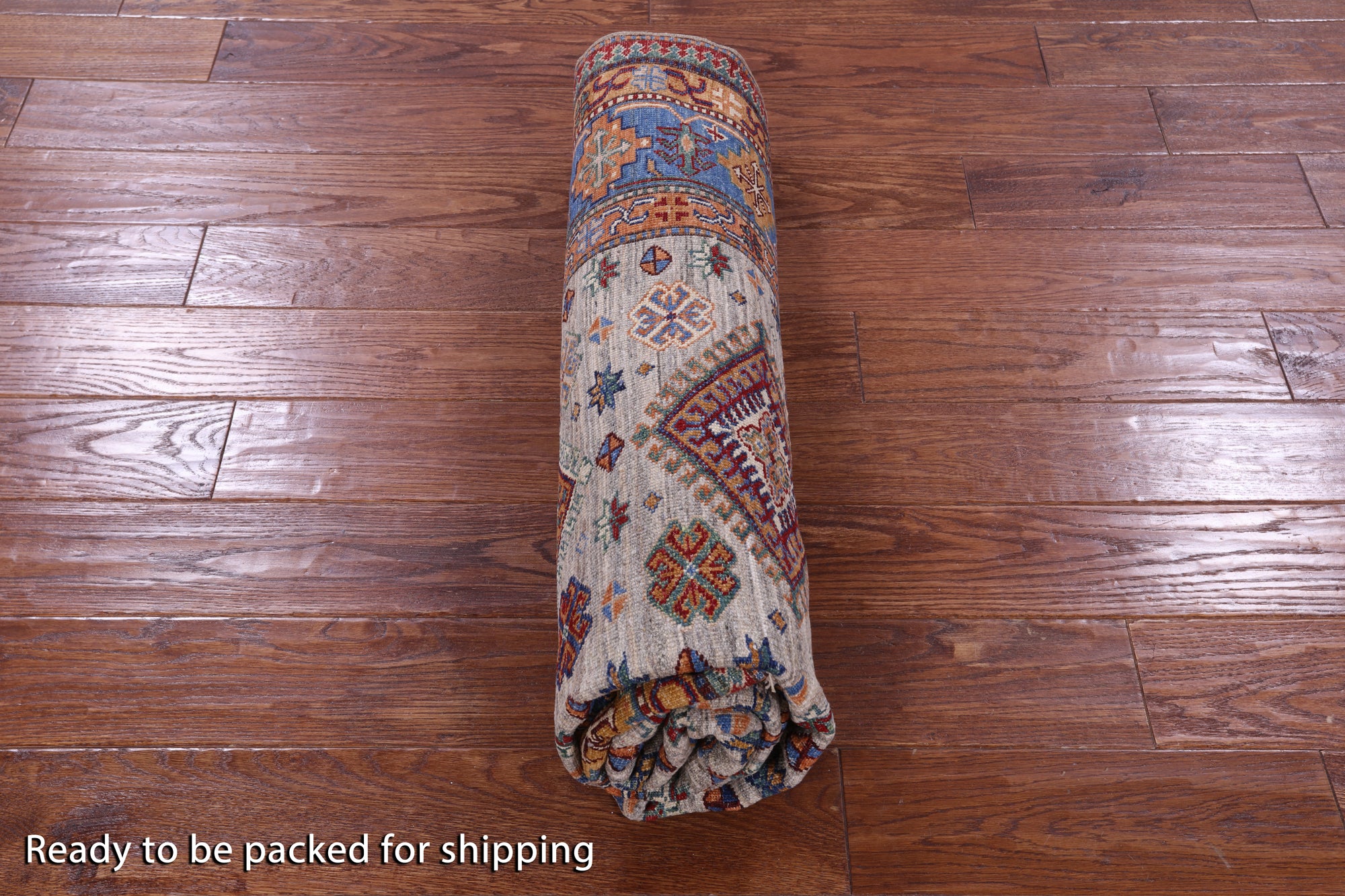 Super Kazak Hand Knotted Wool Rug - 5' 6" X 7' 10" - Golden Nile