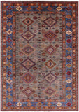 Super Kazak Hand Knotted Wool Rug - 5' 6" X 7' 10" - Golden Nile