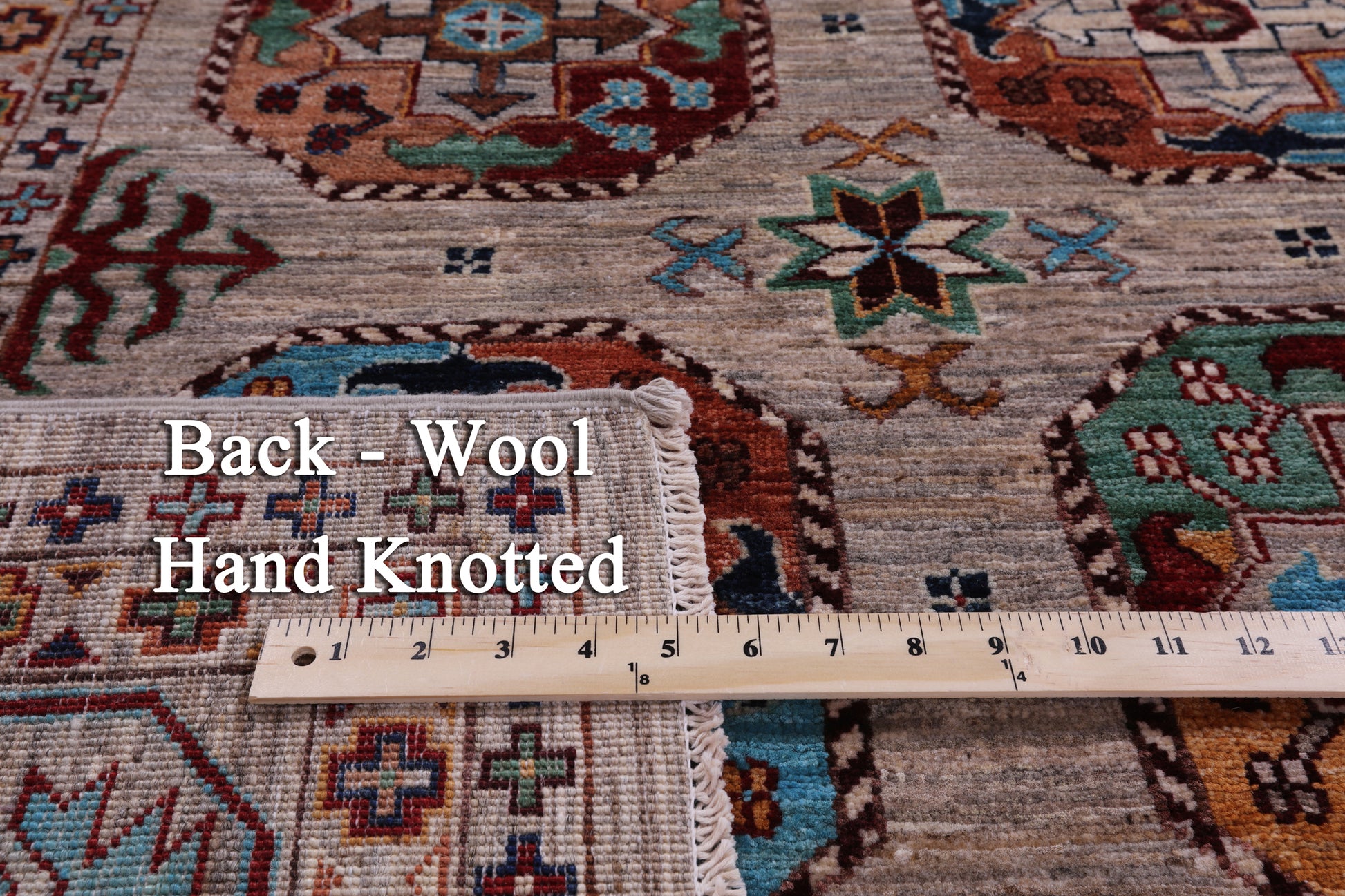Turkmen Ersari Hand Knotted Wool Rug - 5' 7" X 8' 0" - Golden Nile