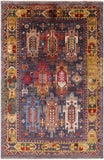 Persian Fine Serapi Hand Knotted Wool Rug - 5' 6" X 8' 2" - Golden Nile
