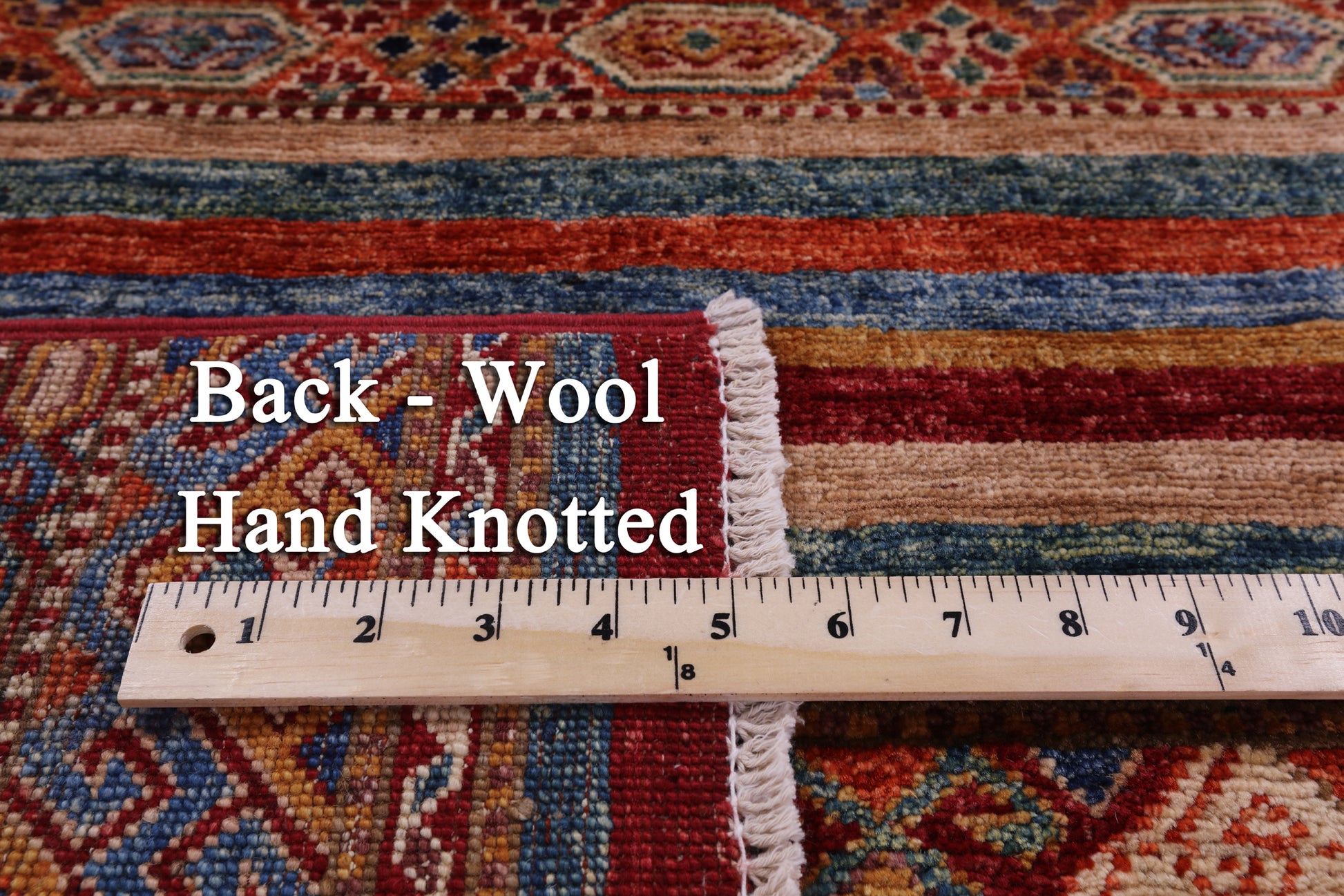 Khorjin Persian Gabbeh Hand Knotted Wool Rug - 3' 9" X 5' 11" - Golden Nile