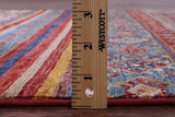 Khorjin Persian Gabbeh Hand Knotted Wool Rug - 4' 0" X 5' 10" - Golden Nile