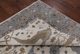Ivory Turkish Oushak Hand Knotted Wool Area Rug - 9' 3" X 11' 10" - Golden Nile