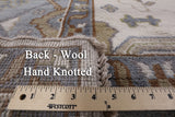 Ivory Turkish Oushak Hand Knotted Wool Area Rug - 9' 3" X 11' 10" - Golden Nile