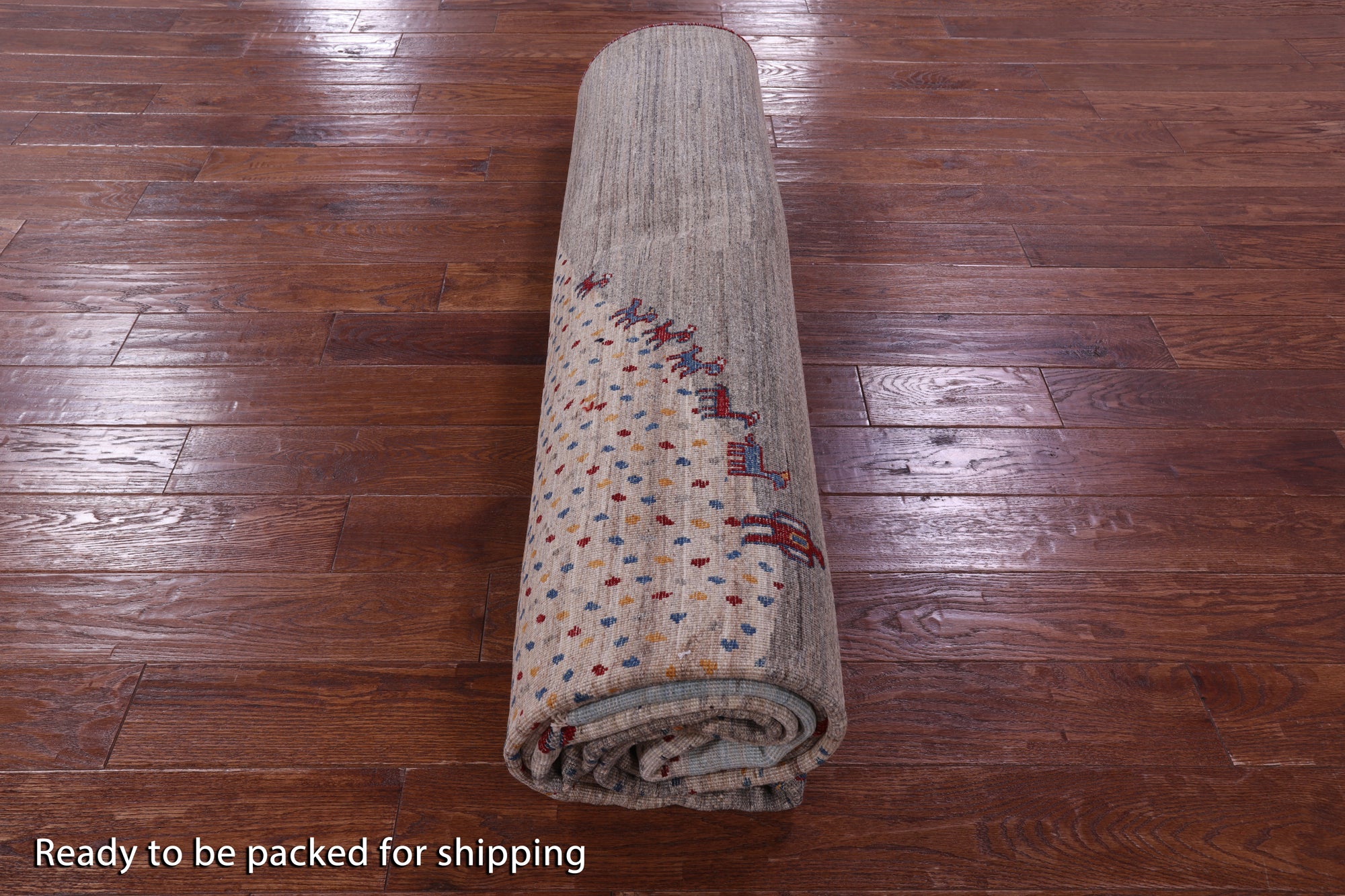 Tribal Persian Gabbeh Hand Knotted Wool Rug - 9' 2" X 12' 6" - Golden Nile