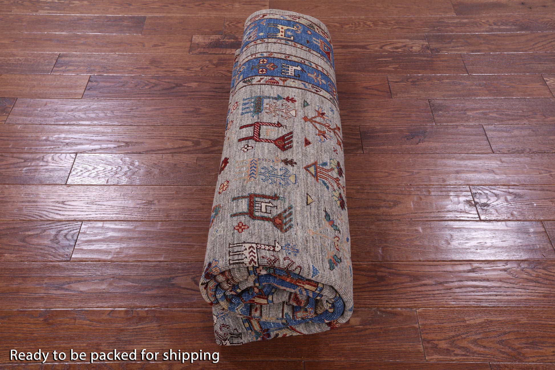 Tribal Persian Gabbeh Hand Knotted Wool Rug - 6' 9" X 9' 9" - Golden Nile