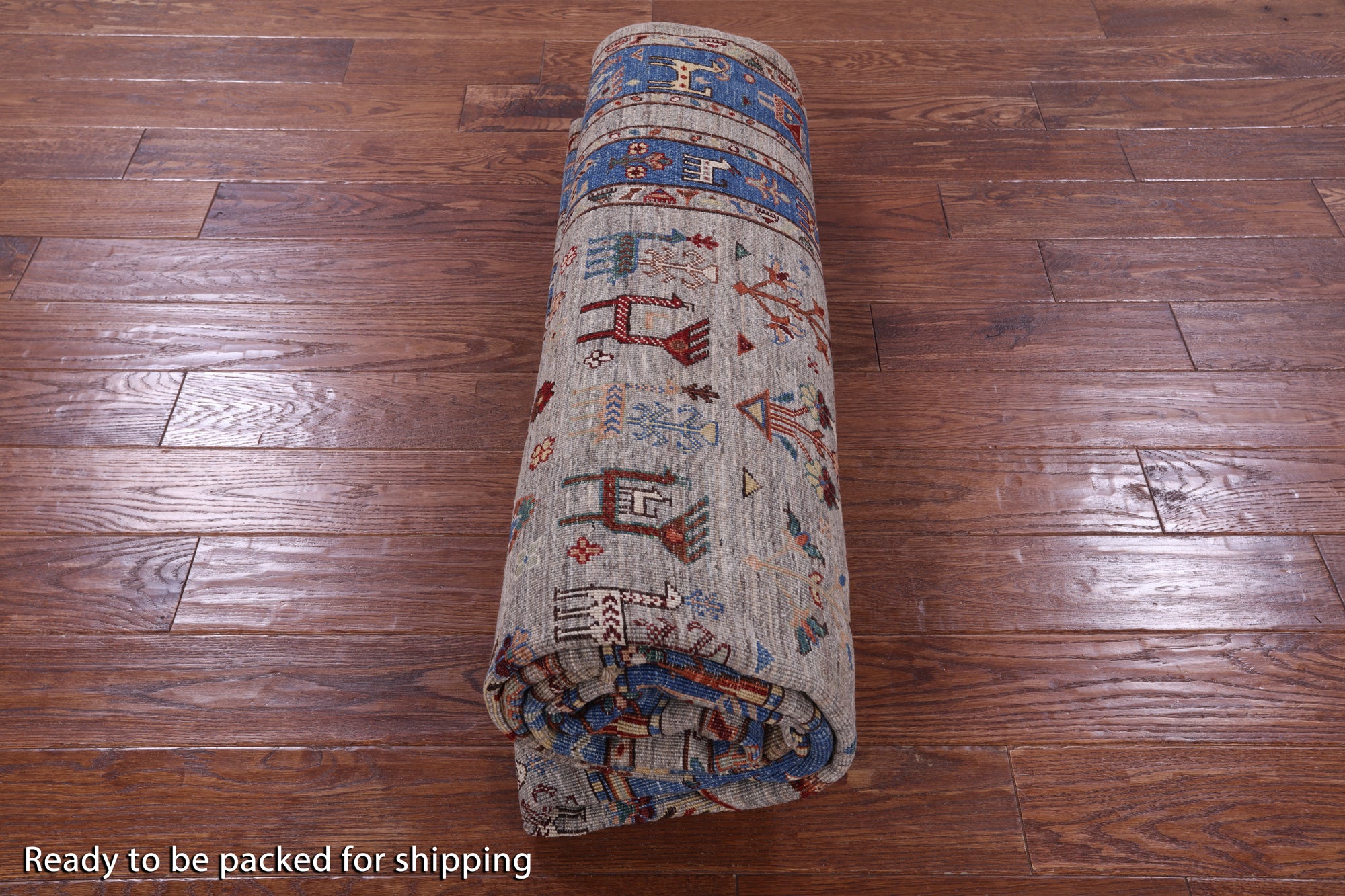 Tribal Persian Gabbeh Hand Knotted Wool Rug - 6' 9" X 9' 9" - Golden Nile