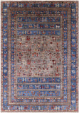 Tribal Persian Gabbeh Hand Knotted Wool Rug - 6' 9" X 9' 9" - Golden Nile
