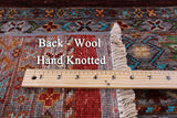 Khorjin Persian Gabbeh Hand Knotted Wool Rug - 5' 9" X 8' 5" - Golden Nile