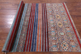Khorjin Persian Gabbeh Hand Knotted Wool Rug - 5' 9" X 8' 5" - Golden Nile