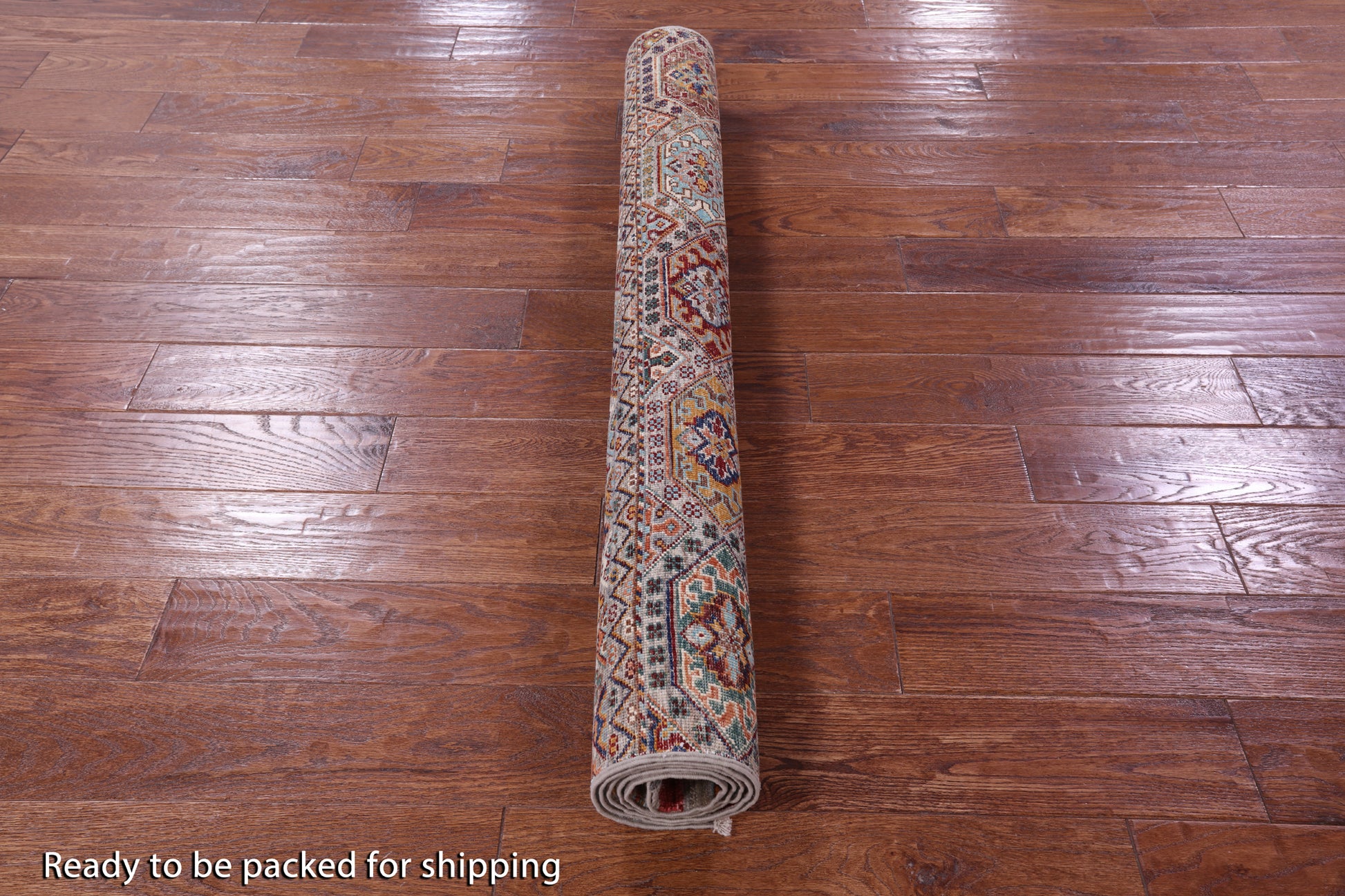 Khorjin Persian Gabbeh Hand Knotted Wool Rug - 4' 2" X 5' 11" - Golden Nile