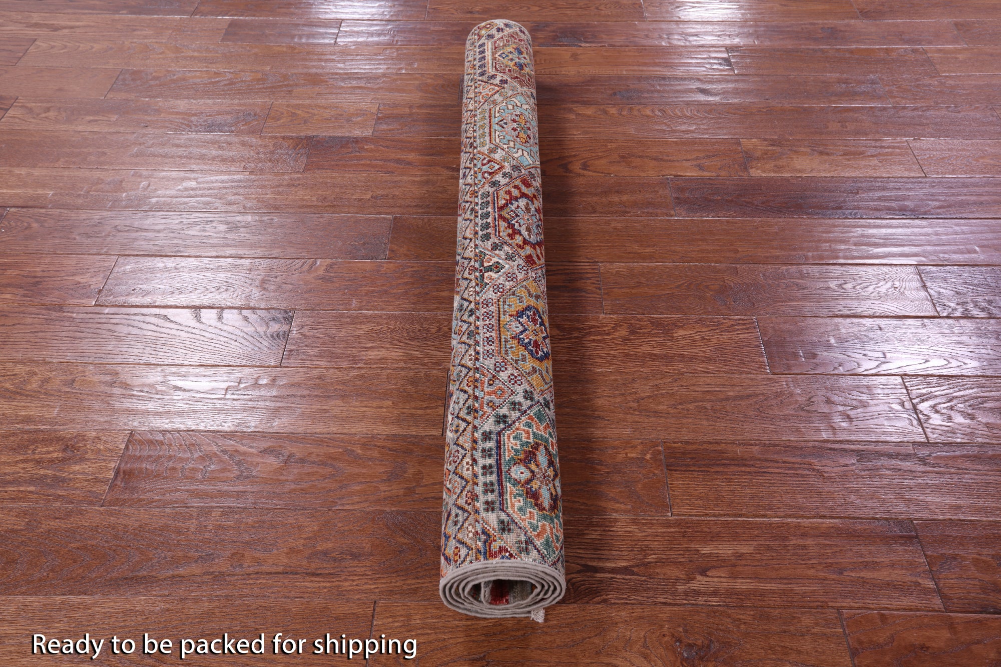 Khorjin Persian Gabbeh Hand Knotted Wool Rug - 4' 2" X 5' 11" - Golden Nile