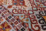 Grey Khorjin Persian Gabbeh Hand Knotted Wool Rug - 4' 2" X 6' 1" - Golden Nile