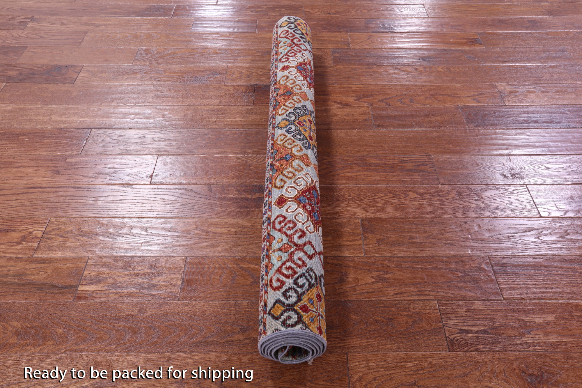 Grey Khorjin Persian Gabbeh Hand Knotted Wool Rug - 4' 2" X 6' 1" - Golden Nile