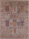 Turkmen Ersari Hand Knotted Wool Rug - 5' 0" X 6' 7" - Golden Nile