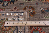 Turkmen Ersari Hand Knotted Wool Rug - 5' 0" X 6' 7" - Golden Nile