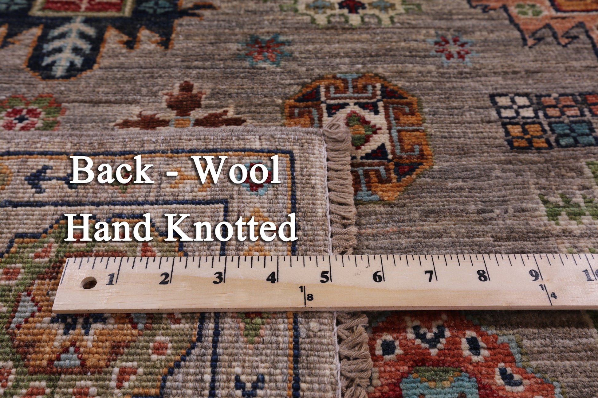 Turkmen Ersari Hand Knotted Wool Rug - 5' 0" X 6' 7" - Golden Nile