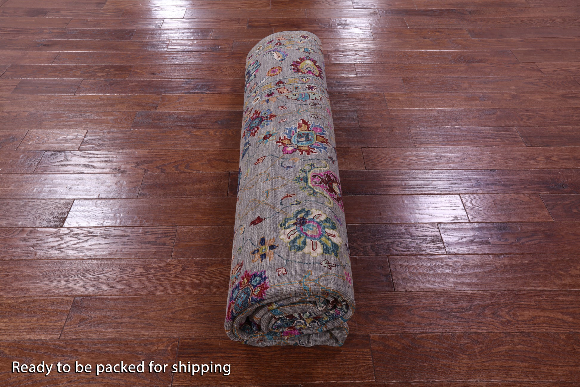 Grey Peshawar Hand Knotted Wool Rug - 8' 10" X 12' 0" - Golden Nile