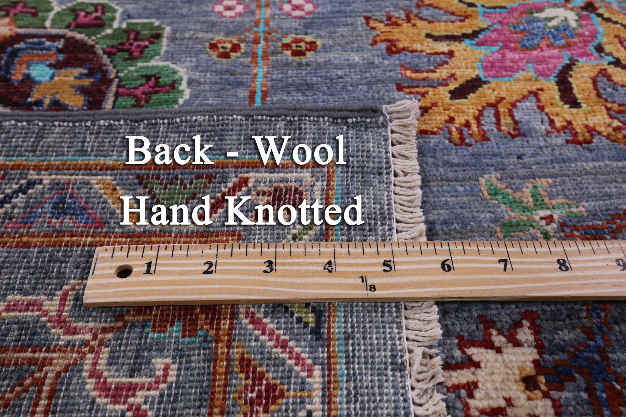 Peshawar Hand Knotted Wool Rug - 5' 7" X 8' 7" - Golden Nile