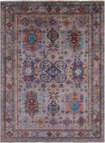 Grey Persian Handmade Wool Rug - 5' 8" X 7' 11" - Golden Nile