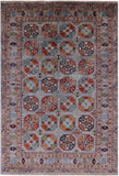 Turkmen Ersari Hand Knotted Wool Rug - 6' 9" X 9' 10" - Golden Nile