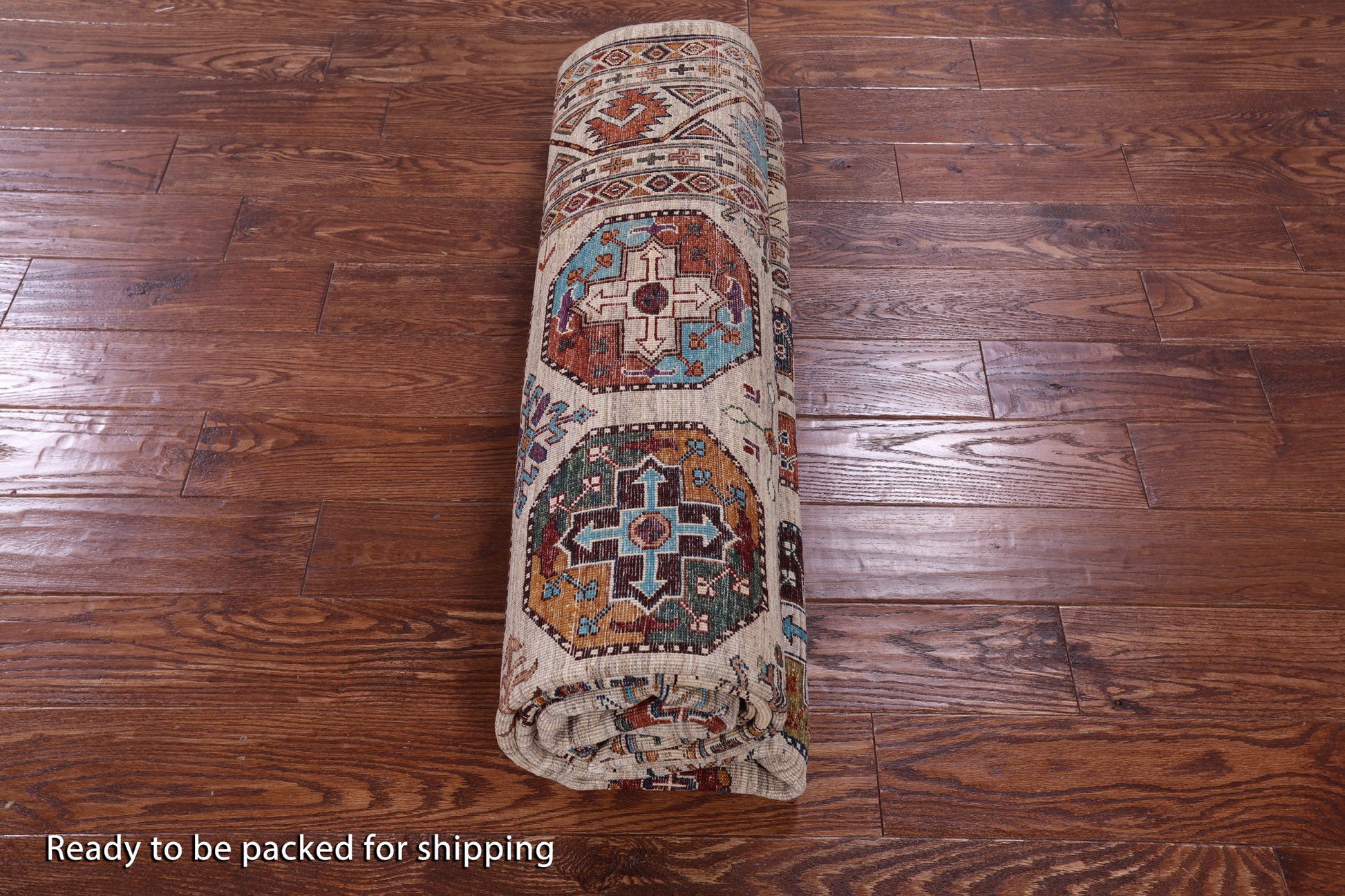 Turkmen Ersari Handmade Wool Rug - 6' 7" X 10' 0" - Golden Nile