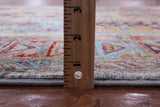 Grey Turkmen Ersari Hand Knotted Wool Rug - 5' 0" X 7' 2" - Golden Nile
