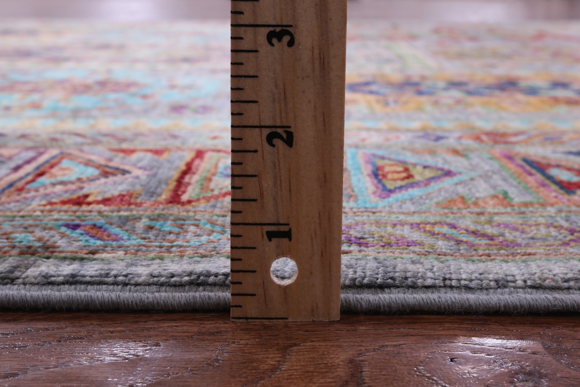 Grey Turkmen Ersari Hand Knotted Wool Rug - 5' 0" X 7' 2" - Golden Nile