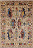 Persian Fine Serapi Hand Knotted Wool Rug - 5' 10" X 8' 1" - Golden Nile