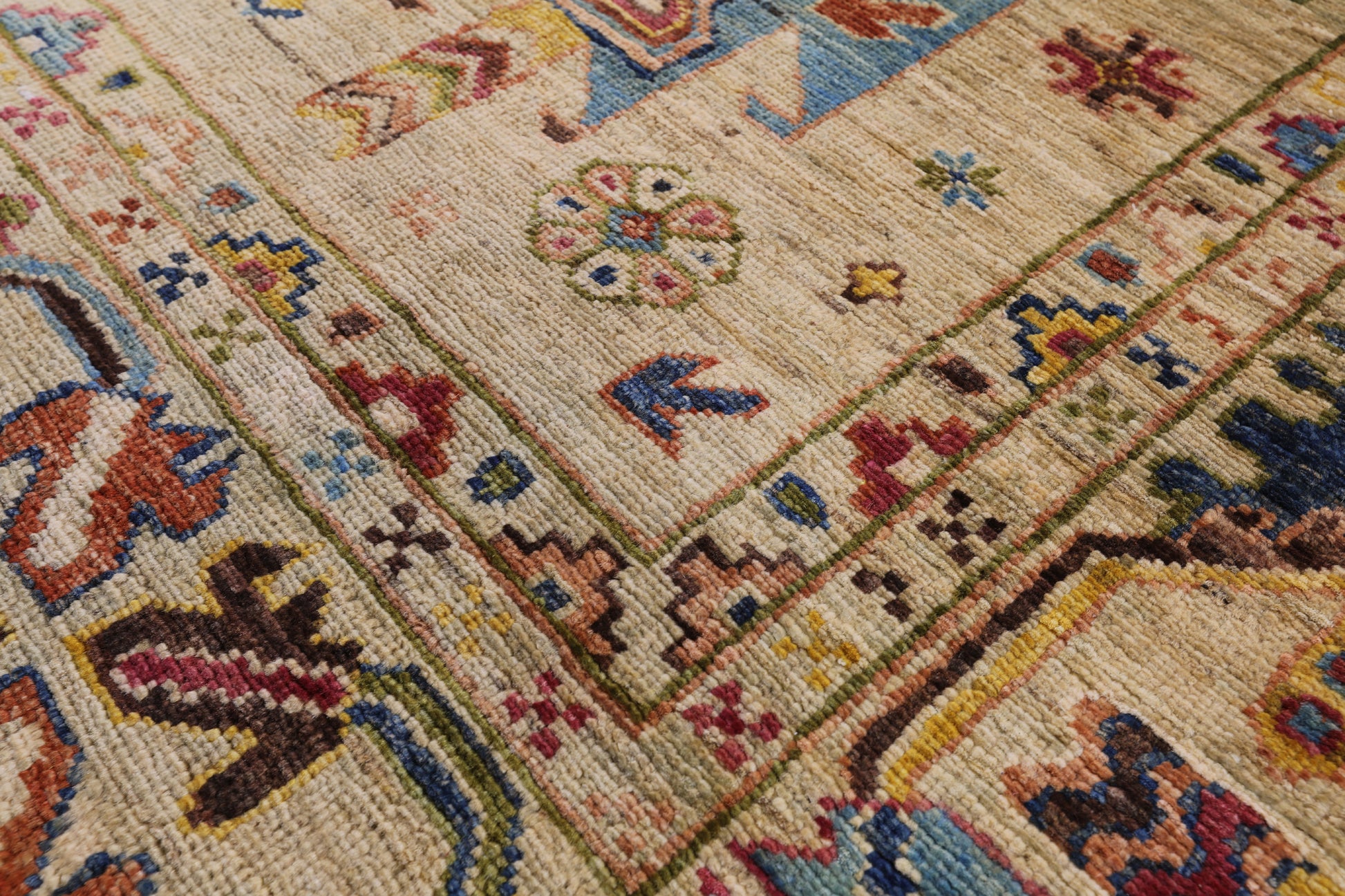 Persian Fine Serapi Hand Knotted Wool Rug - 5' 10" X 8' 1" - Golden Nile