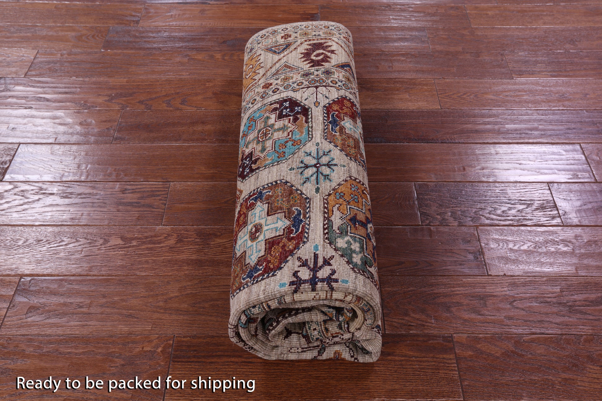 Turkmen Ersari Hand Knotted Wool Rug - 5' 7" X 7' 9" - Golden Nile