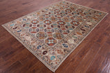 Turkmen Ersari Hand Knotted Wool Rug - 5' 7" X 7' 9" - Golden Nile