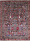Peshawar Hand Knotted Wool Rug - 5' 0" X 6' 8" - Golden Nile