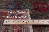Peshawar Hand Knotted Wool Rug - 5' 0" X 6' 8" - Golden Nile