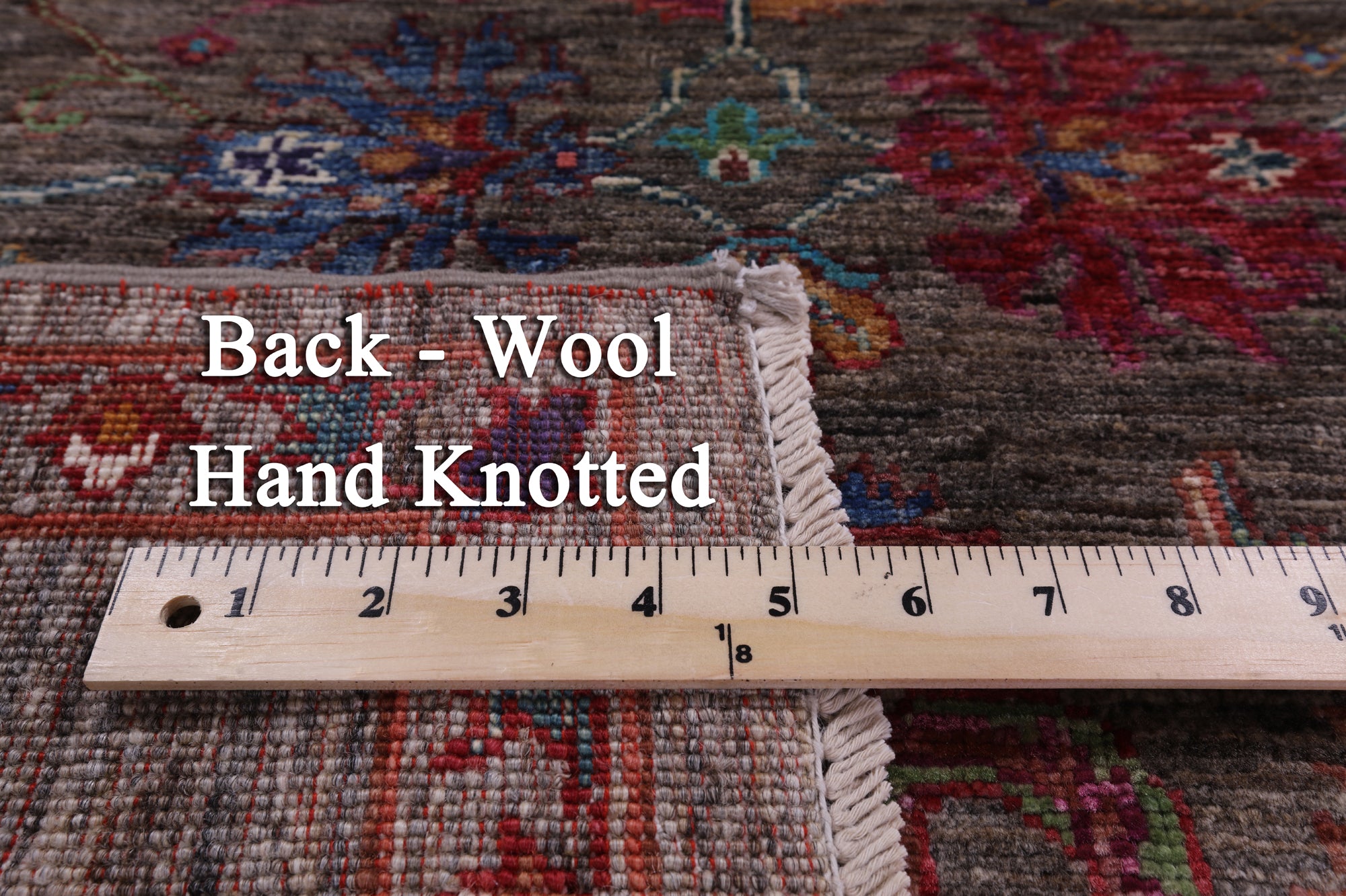 Peshawar Hand Knotted Wool Rug - 5' 0" X 6' 8" - Golden Nile