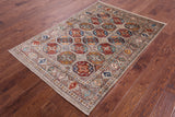 Turkmen Ersari Hand Knotted Wool Rug - 4' 2" X 6' 0" - Golden Nile