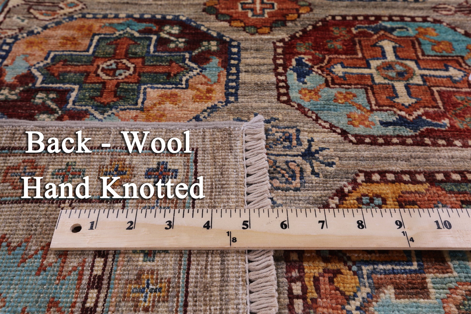 Turkmen Ersari Hand Knotted Wool Rug - 4' 2" X 6' 0" - Golden Nile