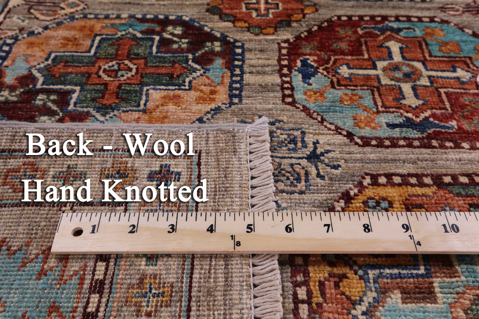 Turkmen Ersari Hand Knotted Wool Rug - 4' 2" X 6' 0" - Golden Nile